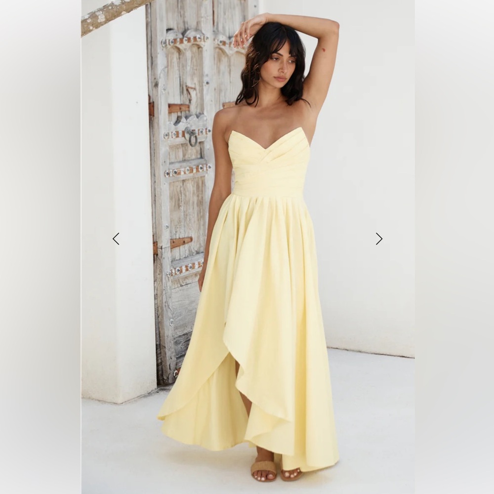 NWOT Hello Molly Wise Tales Strapless Maxi Dress
